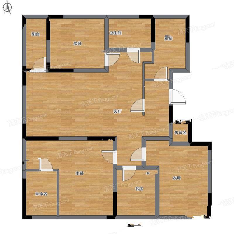 嘉华小区4室2厅0卫140㎡户型图