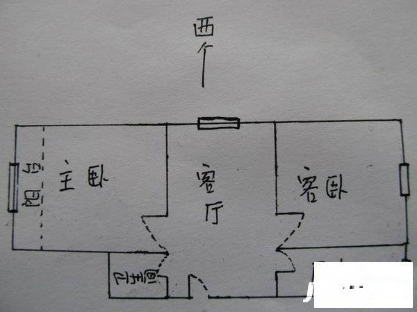 永乐路丹尼尔小区2室1厅1卫73㎡户型图