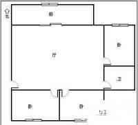 开发五区家属院3室1厅1卫87㎡户型图