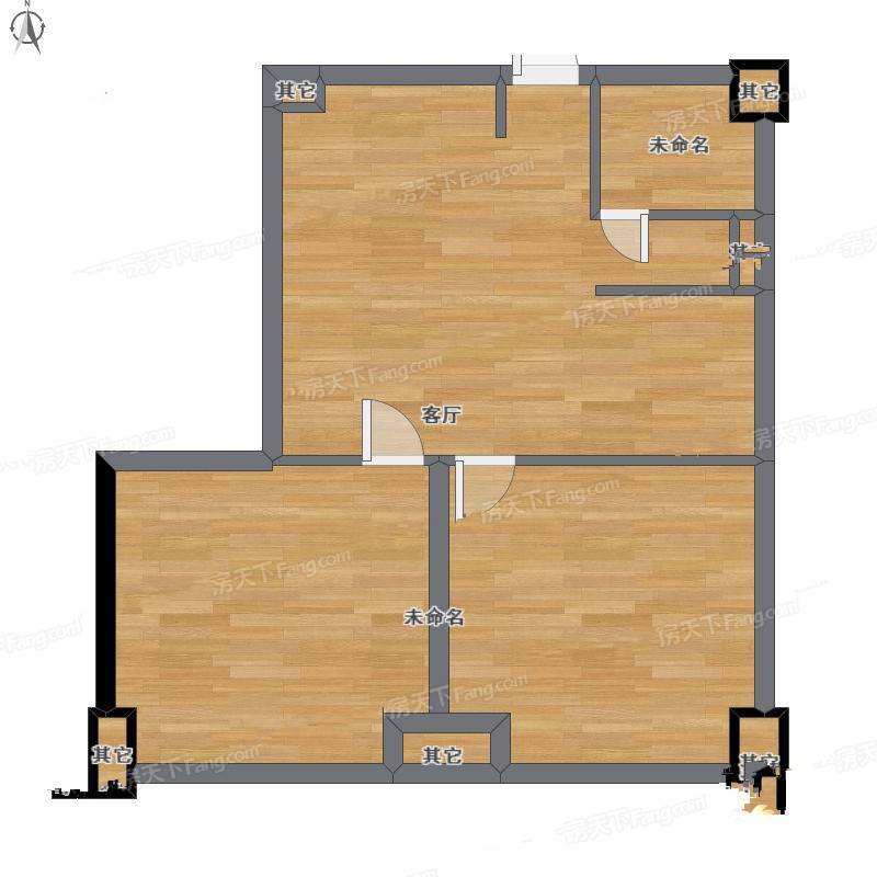 鑫宇住宅小区2室1厅0卫73㎡户型图