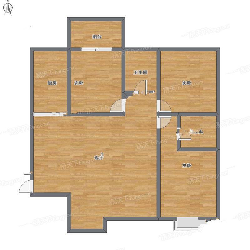 延长石油小区3室1厅0卫148㎡户型图