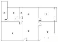 青门小区住宅2室2厅1卫95㎡户型图