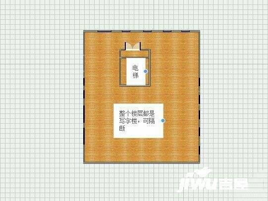 西京三号1室1厅1卫1142㎡户型图