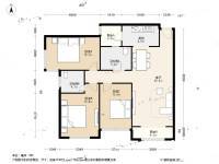 华城万象3室2厅1卫123.2㎡户型图