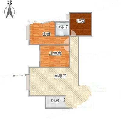 山水家园3室0厅0卫120㎡户型图