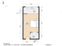 新西蓝一期1室0厅1卫48㎡户型图