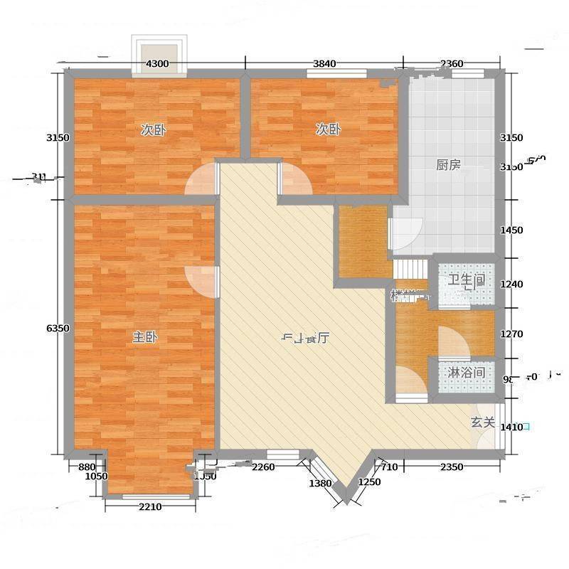 华陆小区3室0厅0卫113㎡户型图