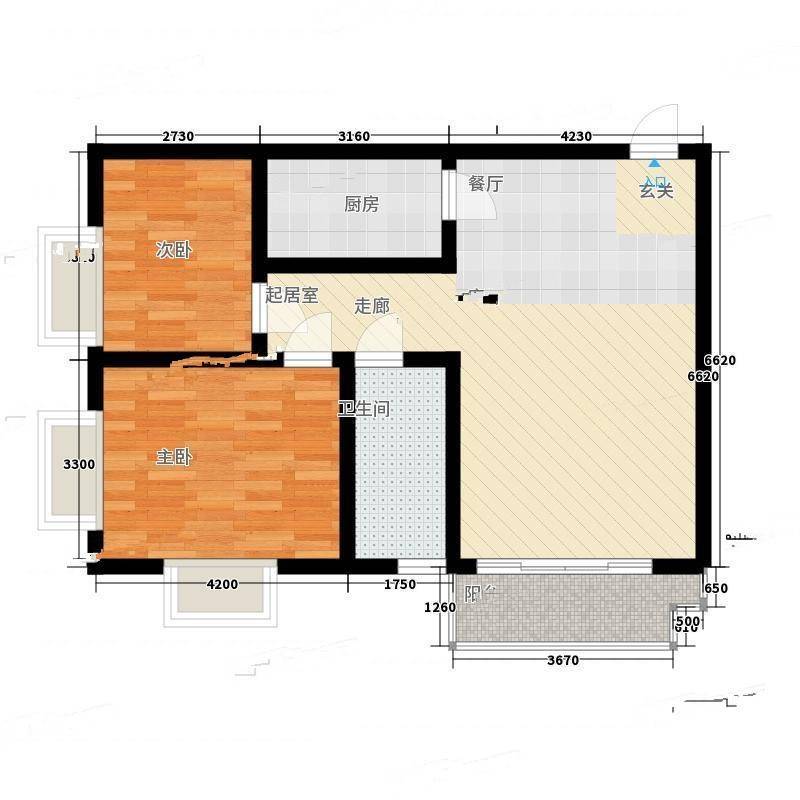 电子城教育局小区2室0厅0卫85㎡户型图