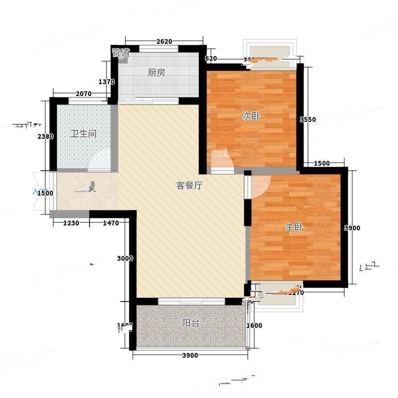 太华路鑫园小区2室0厅0卫87㎡户型图