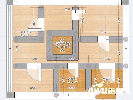 大明宫万达广场5室2厅2卫户型图