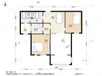 正商新蓝钻2室2厅1卫83㎡户型图