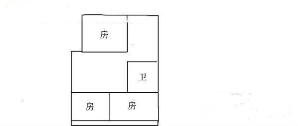 警官公寓(西洪路)3室1厅1卫101㎡户型图