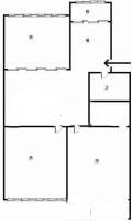 外九彩新村3室2厅1卫88㎡户型图