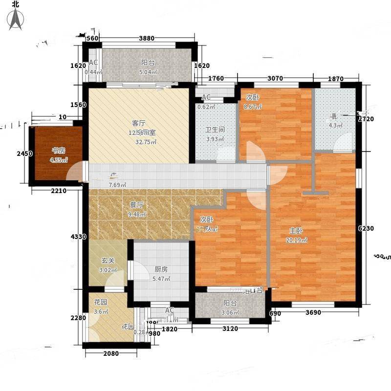 融侨观澜4室0厅0卫150㎡户型图