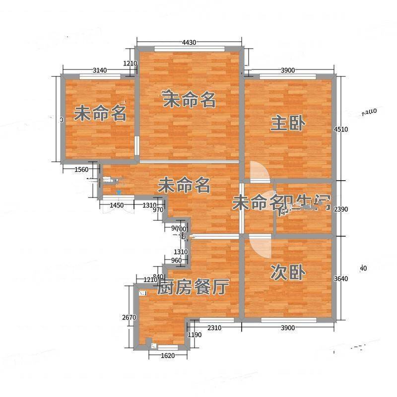 地矿花园2室0厅0卫114㎡户型图