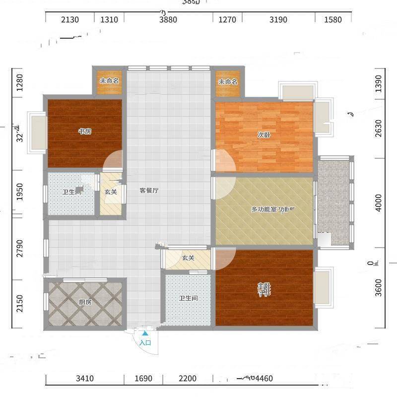 五一新苑3室0厅0卫150㎡户型图