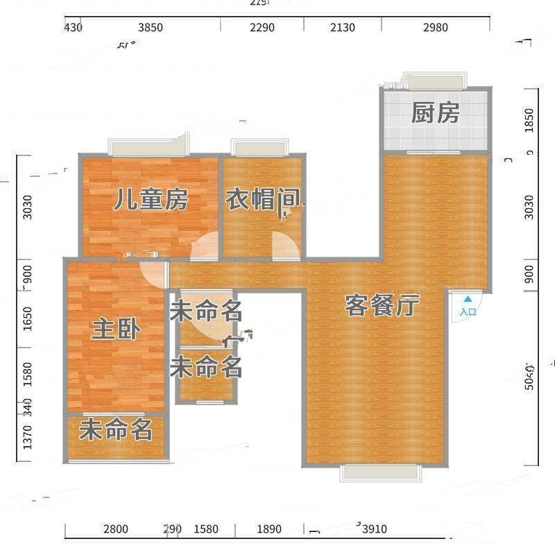 伊电花苑2室0厅0卫95㎡户型图