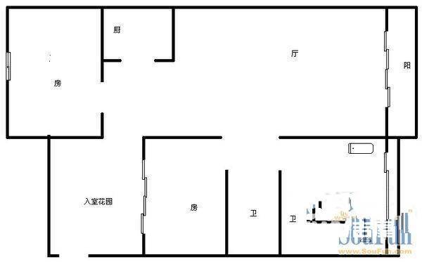 半山半岛三期东海湾3室2厅2卫160㎡户型图