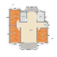 金桥花园3室0厅0卫157㎡户型图