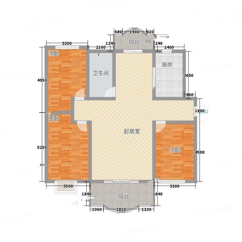 佳苑西区3室0厅0卫163㎡户型图