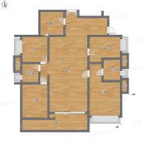 五洲花城3室1厅0卫136㎡户型图