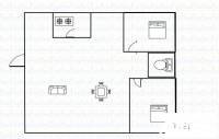 吉祥山庄2室2厅1卫80㎡户型图