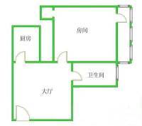 海湾德馨苑1室1厅1卫50㎡户型图