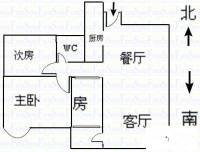 富华广场三期3室2厅2卫126㎡户型图