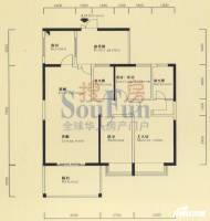 景山一号3室2厅2卫131.9㎡户型图