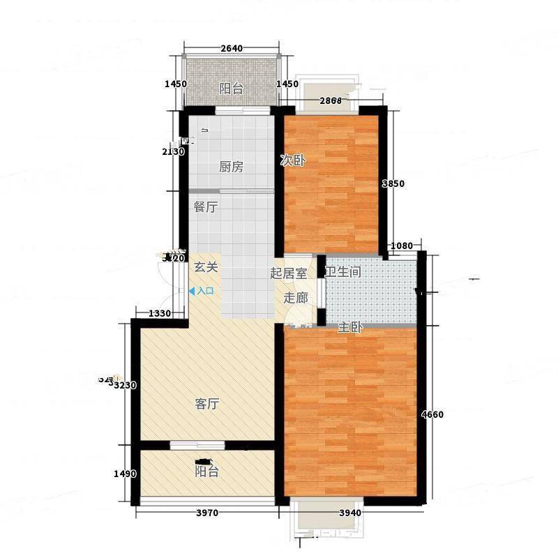 银湾丽苑2室0厅0卫93㎡户型图