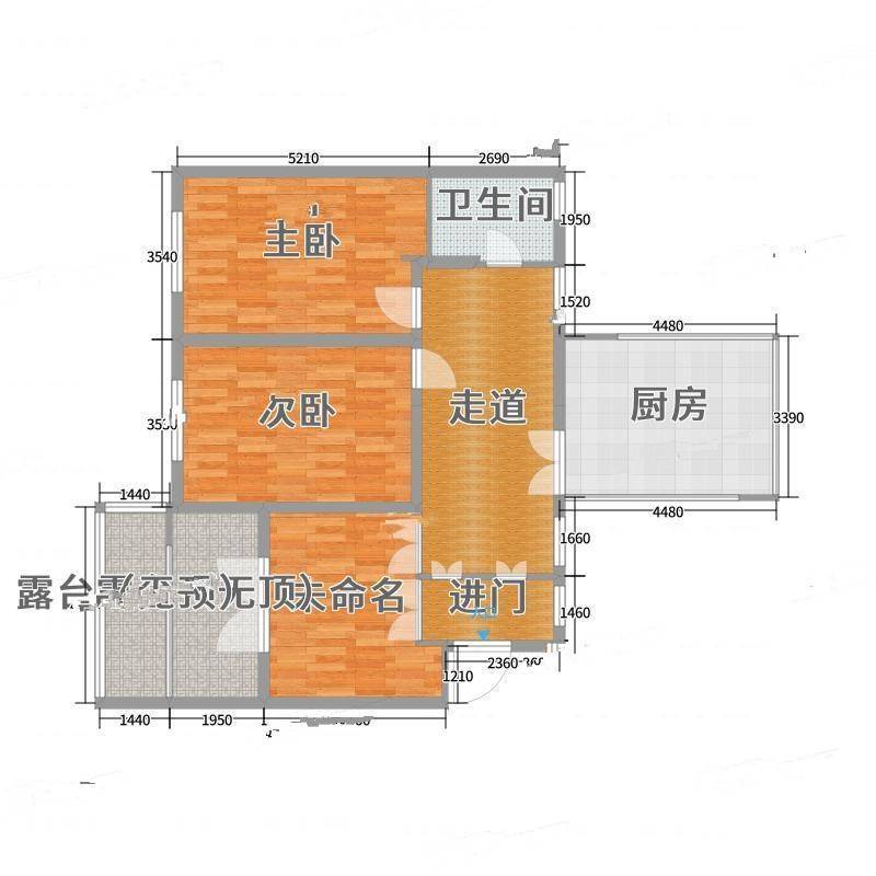 乐园小区2室0厅0卫90㎡户型图