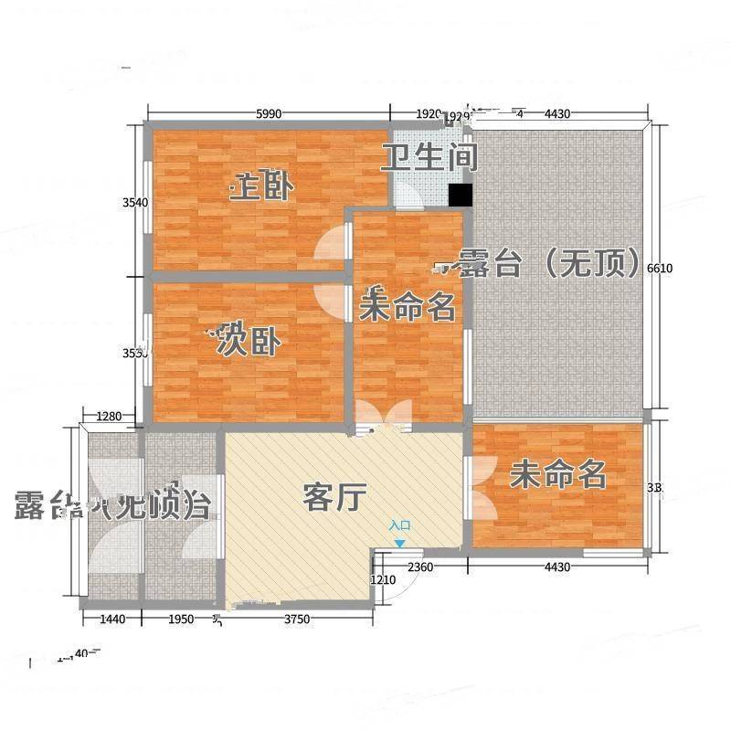 乐园小区2室0厅0卫100㎡户型图