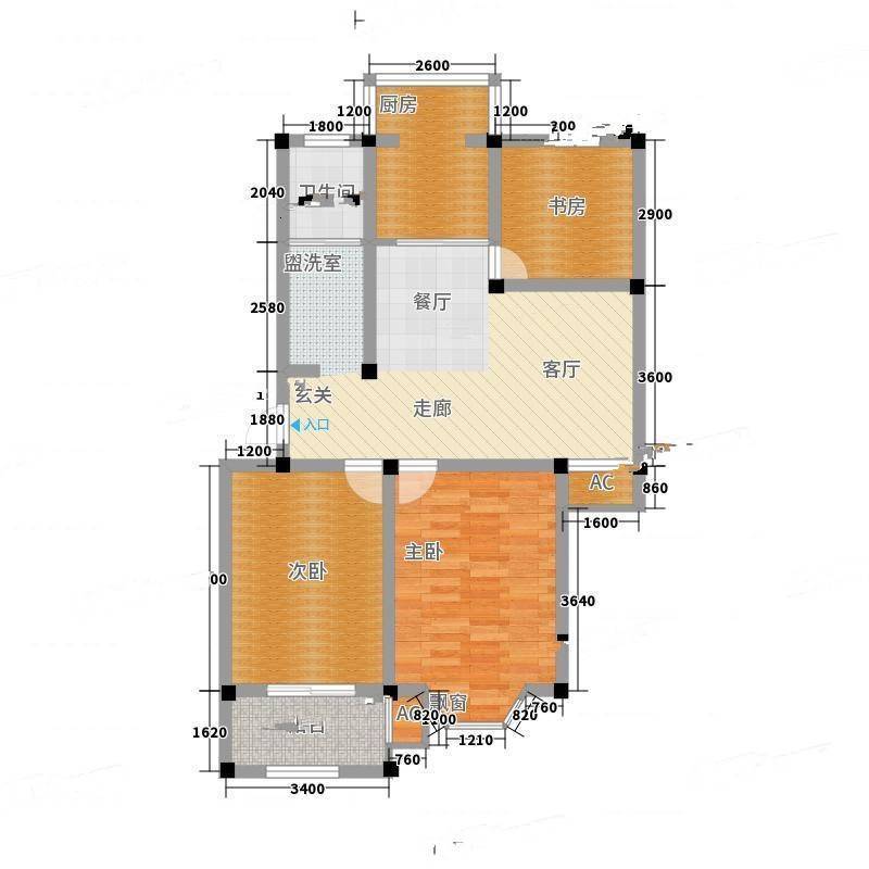 东方家园3室0厅0卫114㎡户型图