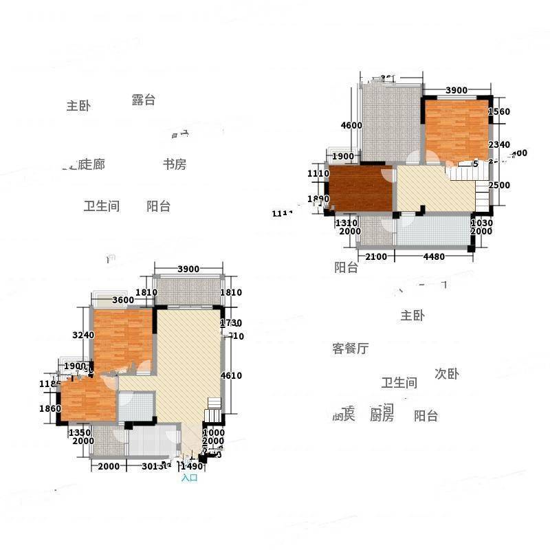 阳光清华4室0厅0卫136㎡户型图