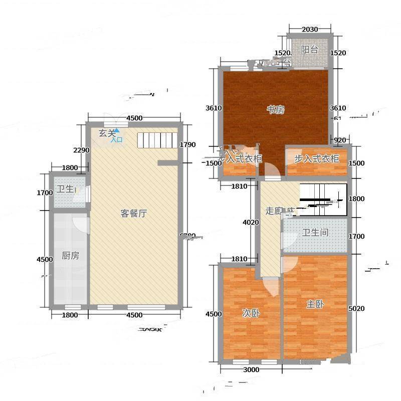 九号别墅3室0厅0卫136㎡户型图