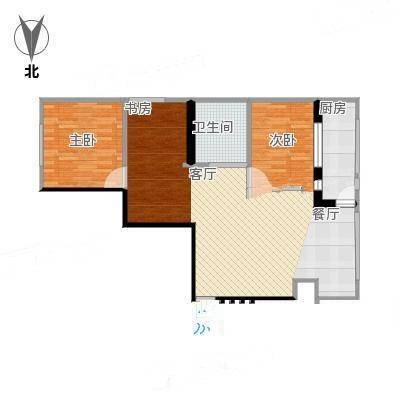 建设小区2室0厅0卫105㎡户型图