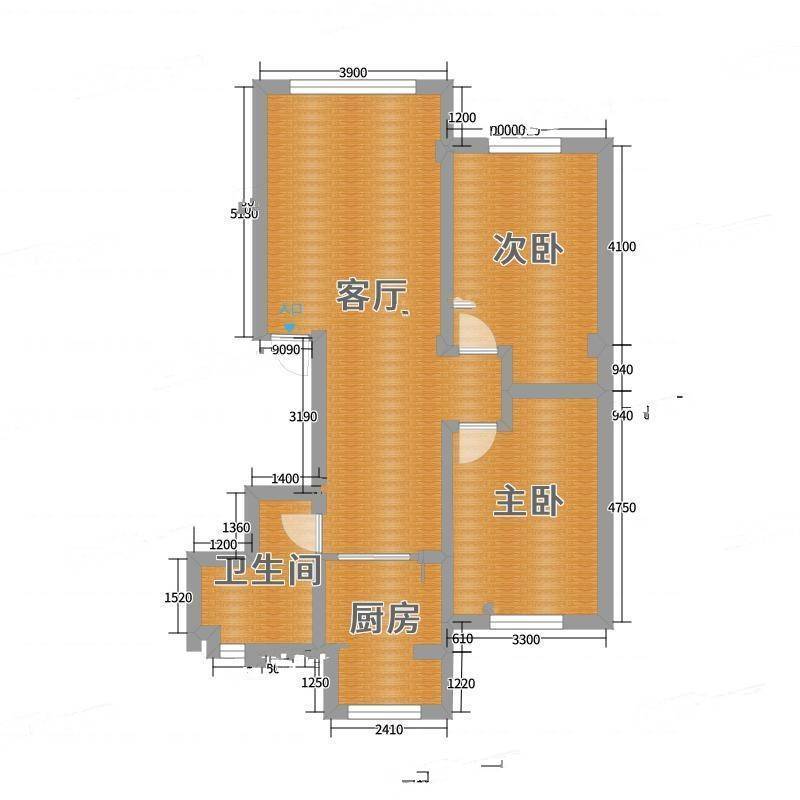 西站十二街2室0厅0卫98㎡户型图