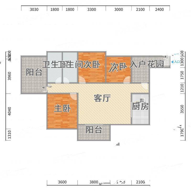 紫金尚都3室0厅0卫141㎡户型图