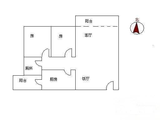 佛山奥园美林水岸2室2厅2卫115㎡户型图