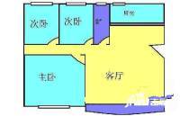 名雅花园爱琴海岸3室1厅1卫127㎡户型图