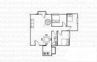 城南电信楼3室1厅1卫100㎡户型图
