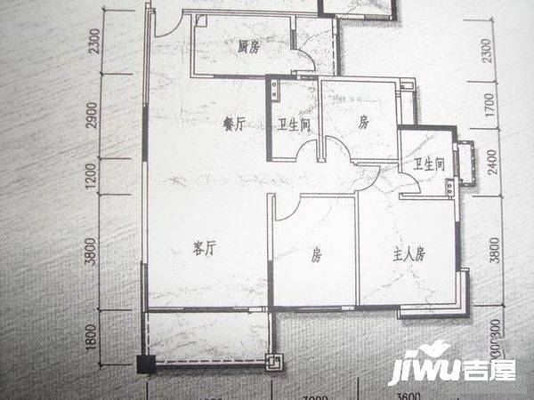 佛山奥园贝沙轩3室2厅2卫125㎡户型图