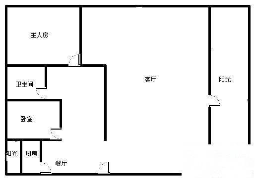 佛山奥园贝沙轩2室1厅1卫83㎡户型图