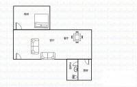 雍景豪园灏景台2室2厅1卫81㎡户型图