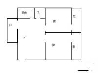 汇星源2室2厅1卫95㎡户型图