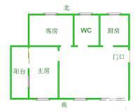 汇星源2室1厅1卫97㎡户型图