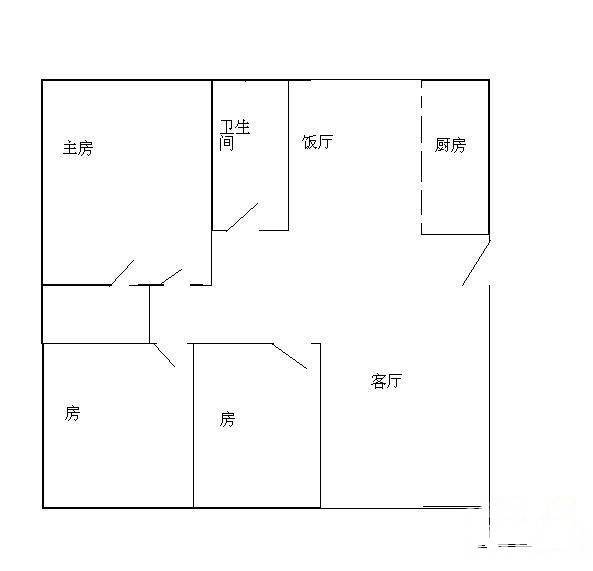 佛山奥园凯茵苑3室2厅2卫130㎡户型图