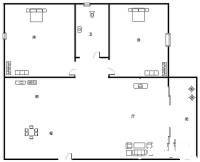 天发花园2室2厅1卫67㎡户型图