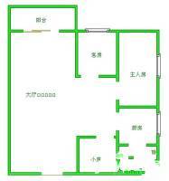 同华西路小区2室1厅2卫112㎡户型图