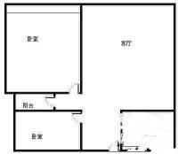 锦绣一村2室2厅1卫80㎡户型图